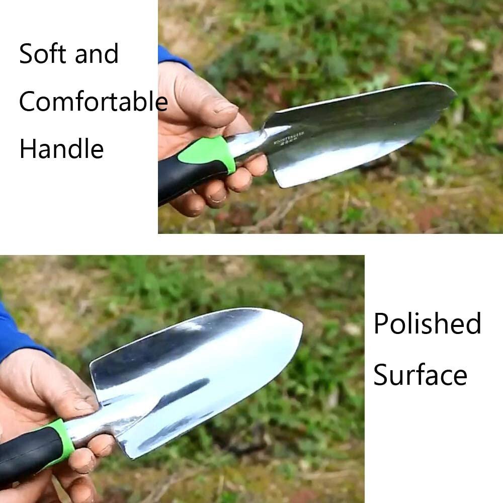 Garden Trowel: Wide Aluminum Hand Shovel
